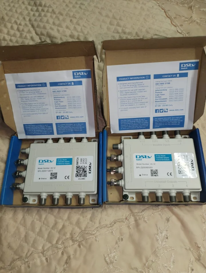 Two DStv Smart Switches in their boxes